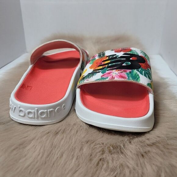 New Balance Women\'s 200 V1 Slide Sandal, Floral/White Size 11 main image 4